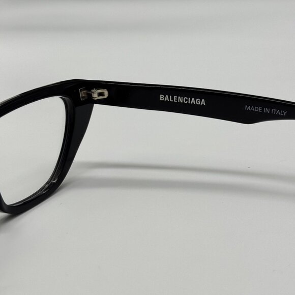 NEW BALENCIAGA BB0128O 001 CAT EYE BLACK WOMEN EYEGLASSES BALENCIAGA - Picture 9 of 10